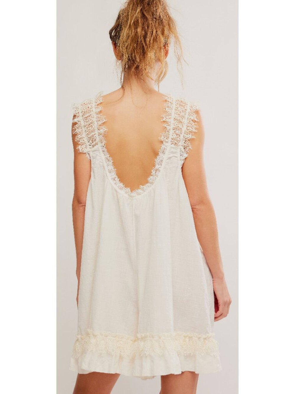 Free People Wish Me Luck Romper / Clean Ivory NWT - Picture 4 of 6